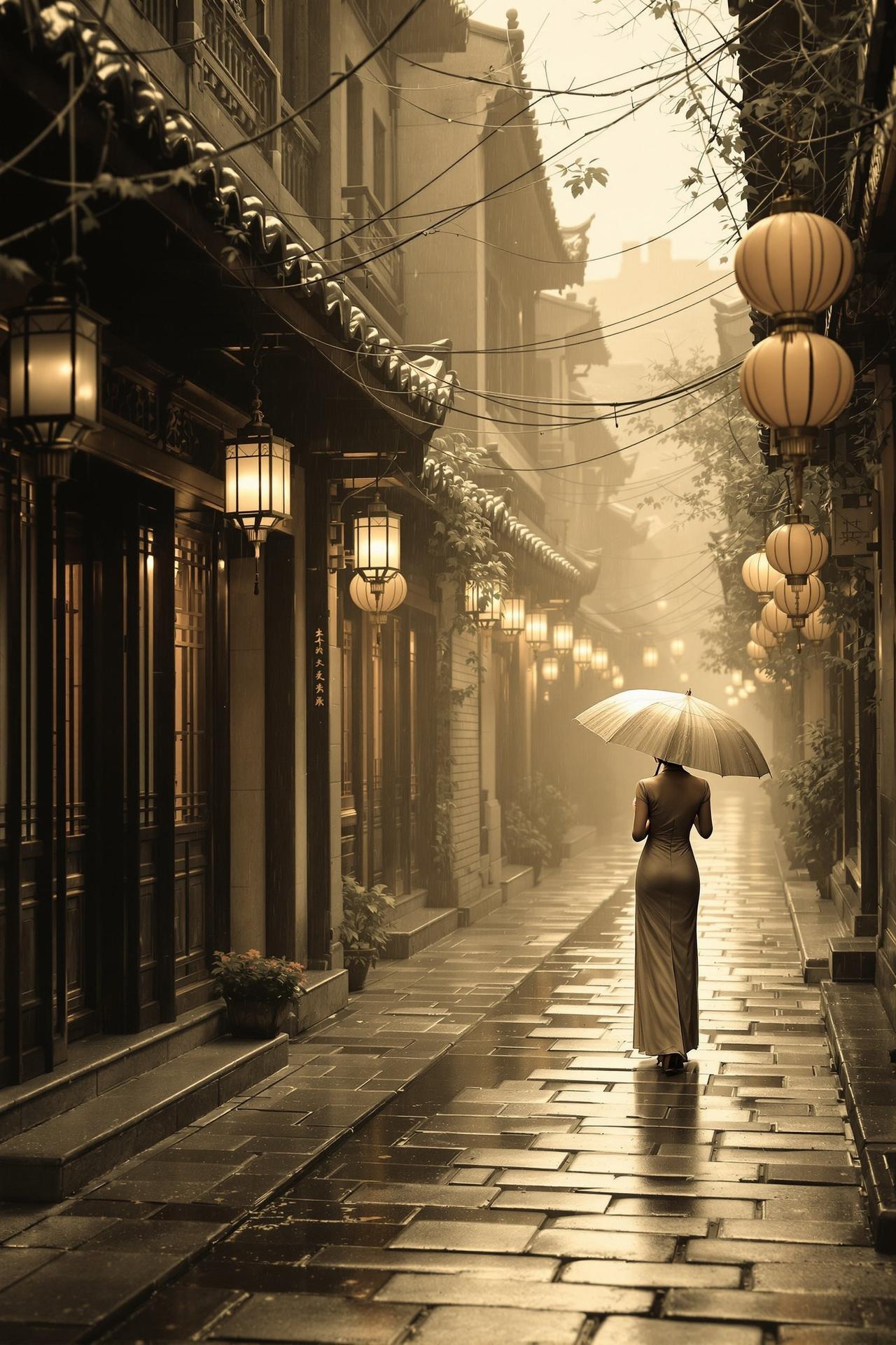 短剧网站免费看精选作品 - 烟雨巷 - 青石板路上，刻满了思念的痕迹